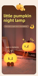 ATSUI Pumpkin Night Light, Halloween LED Squishy Novelty Lamp, Food Grade Silicone, Dimmable, Rechargeable Breastfeeding Nursery Nightlight for Desk Decor, Funny Gifts Stuff for Kids Women Boys Girls by TinyTreasures Baby Boutique