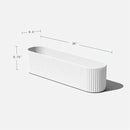 Veradek Demi Series Window Box Planter - Long Planter Box for Windowsill/Balcony | Durable Plastic-Stone Composite Material | Modern Décor for Flowers/Herbs by GreenHaven Gardens