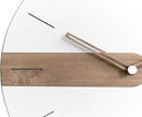 Stephanie Imports Modern Minimalist Exposed Wood Silent Wall Clock (Numberless) by CozyNest Decor