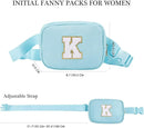 YOOLIFE Birthday Gifts for Women - 30th 40th 50th 60th 70th Birthday Gifts for Mom Daughter Her Friend Sister Girlfriend, Personalized Gifts Christmas Gifts, Initial Belt Bag Crossbody Bags, Blue S by TinyTreasures Baby Boutique