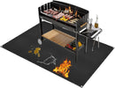 Under Grill Mat for Outdoor Grilling, 32 x 48 inches Double-Sided Fireproof Waterproof BBQ Protector for Deck and Patio Under Grill Mat for Outdoor BBQ by GreenHaven Gardens