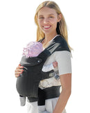 GROWNSY Baby Carrier Newborn to Toddler, Cozy Baby Wraps Carrier, Ergonomic Baby Carrier with Head Support, Deep Gray by TinyTreasures Baby Boutique