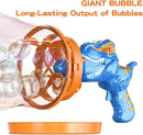 Bubble Machine Gun, Dinosaur Bubble Blower Bubbles Toy for Kids and Toddlers Bubble Maker Christmas Birthday Party Gift for Boys Girls 3 4 5 6 7 8 9(Blue) by TinyTreasures Baby Boutique