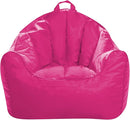 Posh Creations Structured Comfy Seat for Playrooms and Bedrooms, Large Bean Bag Chair, Malibu Lounge, Pink by TinyTreasures Baby Boutique