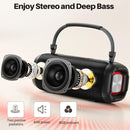 Portable Karaoke Machine, Bluetooth Speaker with Microphone, Three Echo Levels, Indoor and Outdoor Modes, IPX6, BT 5.3, Supports AUX, TF, USB by TinyTreasures Baby Boutique