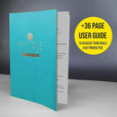 Undated Daily Planner – 1-Year B5 Productivity Organizer with Two-Page Weekly Spread, Goal Setting, Habit Tracker, Weekly & Monthly Pages – Hardcover Time Management Notebook (Turquoise) by TinyTreasures Baby Boutique