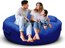 Bean Bag Chair for Adults 5FT,Soft Removable Cover for Teens/Girls Bedroom,Fluffy Giant Round Floor Beanbag Lounger Chairs (No Filler,Sapphire) by CozyNest Decor
