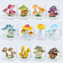 12 Pcs 1.5 to 1.8 Inch Resin Mushroom,Cute Mushrooms Fairy Garden Mushrooms Ornaments for Outdoor Decoration,Home Décor,Cake Decoration,DIY Bonsai Craft … by GreenHaven Gardens