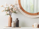 Ceramic Vase Set of 3, Neutral Flower Vases Home Decor, Pottery Rustic Farmhouse Decorative Vases Modern Decor for Table Mantel Entryway Bookshelf Living Room Kitchen Bedroom - Brown by CozyNest Decor