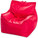 Posh Creations Bean Bag Chair Structured Comfy Seat Use for Gaming, Reading and Watching TV, Newport, Red by TinyTreasures Baby Boutique