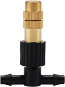 ACBungji 30pcs Brass Misting Nozzles Three-way Connector Drip Irrigation Nozzle 4/7 Inches Adjustable Atomizing Nozzle Cooling Misting System for Outdoor Plant Garden Patio Greenhouse by GreenHaven Gardens