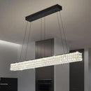 W48 Black Chandeliers for Dining Room, Modern Crystal Pendant Lights Fixture Farmhouse Hanging Dining Light Fixtures for Kitchen Island, Living Room, Bedroom by CozyNest Decor