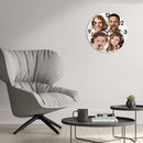 Generic Custom Wall Clock Personalized Picture Hanging Time Clocks Customize Gifts for Kitchen Bathroom Home Wedding Friend Family Lover, 12x12Inch by TinyTreasures Baby Boutique