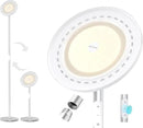 TROND Floor Lamp, 5000LM Super Bright Sky LED Modern Torchiere Standing Lamp, 3000K Warm White with 5-Level Dimmable, 71 in Tall Pole Light, 30-Minute Timer, Modular Rod, Wall Switch Compatible by CozyNest Decor