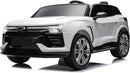 Hetoy 24V 2-Seater SUV Licensed Chevrolet Blazer Ride On Car Toy w/Parent Remote Control, 3 Speeds, Wireless Music, MP3 Player, Electric Car for Kids Ages 3-8, White by TinyTreasures Baby Boutique