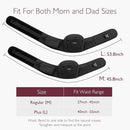 Momcozy Hip Seat Baby Carrier - Adjustable Waistband with Original 3D Belly Protector, Ergonomic Carrier with Various Pockets for Newborns & Toddlers up to 45lbs (Black, Large) by TinyTreasures Baby Boutique