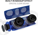 Bluetooth Speaker,MusiBaby M88 Speakers,Dual Pairing, Bluetooth 5.3,Loud Stereo Sound,Booming Bass,30H Playtime for Home& Outdoor Party,Beach,Portable Speaker,Gifts(Blue) by TinyTreasures Baby Boutique