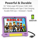 10.1 Inch Kids Tablet with Shockproof Case | Android 14, 64GB+8GB RAM, 12H Battery | Parental Control, Google Kids Space & Preloaded Educational Apps | WiFi 6, HD Display, Ages 3-12 by TinyTreasures Baby Boutique