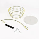 Livabber Countertop Fruit Basket Bowl with Banana Hanger, Modern Standing Fruit Vegetable Bowl Storage, with Banana Tree Holder for Kitchen Dinning Table (Round Marble, Gold) by CozyNest Decor