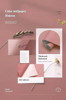Dimoon 394''x17.7'' Pink Peel and Stick Wallpaper Contact Paper Modern Self Adhesive Wall Paper Removable Renter Friendly Textured Solid Color Shelf Cabinet Vinyl Roll (394''x17.7'',Rose Pink) by GreenHaven Gardens