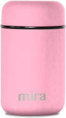 MIRA Insulated Food Jar Thermo for Hot Food & Soup, Compact Stainless Steel Vacuum Lunch Container for Meals To Go - 13.5 oz, Pink by TinyTreasures Baby Boutique