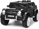 Costzon Ride on Car, Licensed Mercedes-Benz Maybach, 12V Battery Powered Vehicle Toy w/ 2 Motors, Remote Control, 3 Speeds, Lights, Horn, Music, Aux, Storage, Truck, Electric Car for Kids (Black) by TinyTreasures Baby Boutique