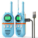 Walkie Talkies for Kids Rechargeable,Toys for Boys and Girls Ages 3-12, 2 Pack Long Range 2-Way Radios, Birthday Gifts,Christmas Stockings, Outdoor Play, Family Games, Hiking Camping Gear by TinyTreasures Baby Boutique