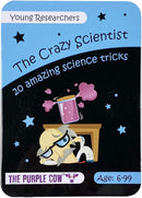 The Crazy Scientist Science Tricks Card Set - Young Researchers 20 Amazing Science Tricks. For Learning & Education - STEM Educational Games for Kids, Boys & Girls, with Instructions by TinyTreasures Baby Boutique