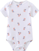 Baby Bodysuit and Pant Set 10-pcs Cotton Soft Newborn Boy Girl Clothes Outfits by TinyTreasures Baby Boutique