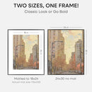 Homeforia 24x30 Poster Frame Black, High End Metal 24 x 30 Picture Frames with Mat 18 by 24 inches Photo, 24x30 Black Frame Matted to 18x24 Print, 30x24 Large Frame, Tempered Glass, Wall Kit, Set of 1 by CozyNest Decor