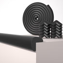 Baby Proof Edge Corner Protector, 16.4FT 0.47''Th L-Shape Furniture Corner & Edge Safety Bumpers with 10 Corners, Pre-Taped, Soft NBR Rubber Foam Desk Edge Cushion Wall Corner Protector (Black) by TinyTreasures Baby Boutique