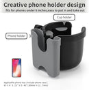Accmor Stroller Cup Holder with Phone Holder, Bike Cup Holder, Universal Cup Holder for Uppababy Nuna Doona Strollers, 2-in-1 Cup Phone Holder for Stroller, Bike, Wheelchair, Walker, Scooter by TinyTreasures Baby Boutique