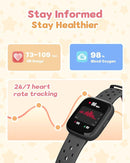 Kids Watch for Boys 5-12, Kids Smart Watch Fitness Tracker Pedometer, No Phone Needed, Puzzle Games with Parental Control, IP68 Waterproof, Heart Rate, Sleep Monitor, Step Counter, 80 Sports by TinyTreasures Baby Boutique