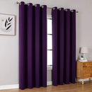 ChrisDowa Blackout Curtains 90 Inches Long 2 Panels Set for Living Room, Grommet Thermal Insulated Room Darkening Curtains for Bedroom (Royal Purple, 52 x 90 Inch) by CozyNest Decor