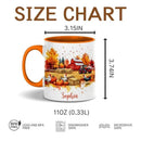 Personalized Fall Farm Coffee Mugs - Farm Lover Mugs Gift for Women Men - Fall Autumn Decor Gifts For Home Farmhouse Thanksgiving - Happy Fall Y'all Mug - 11oz Printed Ceramic Mug by CozyNest Decor