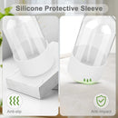 2 Pack Glass Spray Bottles with Silicone Sleeve, 16 oz Empty Refillable Containers with Adjustable Spray Nozzles, Spray Bottles for Hair, Cleaning Solutions and Plants White by GreenHaven Gardens