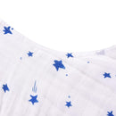 Toddler Sleep Sack for 2-4T Baby, Organic Cotton Wearable Blanket for Boys and Girls 0.5 TOG 2-Way Zipper Soft 4 Layers X-Large Star Moon by TinyTreasures Baby Boutique
