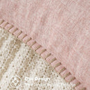 MIULEE Pack of 2 Couch Throw Pillow Covers 20x20 Inch Pink Valentine Farmhouse Decorative Pillow Covers with Stitched Edge Soft Chenille Solid Dyed Spring Pillow Covers for Sofa Bed Living Room