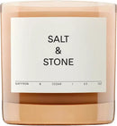 SALT & STONE Scented Candle for Women & Men | Hand-Poured, Aromatic & Fragrant | Coconut & Soy Blend Wax | 100% Cotton Wick | Long-Lasting 50 Hour Burn Time (8.5 oz) (Saffron & Cedar) by CozyNest Decor