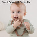 3 Pack Ring Teether Baby Infant Toys, Baby Essentials, Silicone Teething Ring Toys for Babies 0-6 Months, Seposeve Toddler Teethers 6-12 Months 12-24 Months, Infant Teething Relief, Brown Green Blue by TinyTreasures Baby Boutique