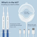 Auraglow Teeth Whitening Kit, Wired LED Accelerator Light, 35% Carbamide Peroxide Teeth Whitening Gel, 12 Whitening Treatments, Whitens up to 10 Shades in 7 Days by CozyNest Decor