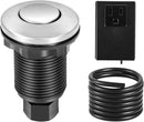 VEVOR Garbage Disposal Air Switch Kit, 2.5" Sink Top Air Switch for Food Waste Disposal, Brushed Silver Stainless Steel ON/OFF Air Button for Waste Disposer - Suitable for Stainless Steel Countertops by CozyNest Decor