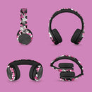 LilGadgets Connect+ Pro Wired Kids Headphones for School w/Microphone, Volume Limiting & Noise Reducing Over-Ear Headset w/Cord, SharePort Technology & SoftTouch Padding, Pink Camo Wired Headphones by TinyTreasures Baby Boutique
