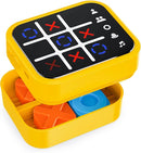 Rechargeable Tic Tac Toe Game Box with 5 Fun Brain Memory Games, Electronic Touchscreen Handheld Game, Portable Digital Puzzle Board Travel Toy, Gifts Choice for Kids and Adults(Yellow) by TinyTreasures Baby Boutique