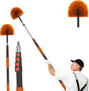 12FT (20FT Reach) Cobweb Duster with Extension Pole, Spider Web Brush for Cleaning Extendable, Professional Ceiling and Corner Dusters for Outdoor Indoor Use by CozyNest Decor