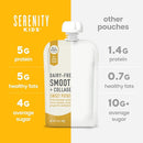Serenity Kids 6+ Months Dairy-Free Smoothie Baby Food Pouches - USDA Organic, Grass Fed Collagen Protein - 3.5 Oz BPA-Free - Sweet Potato Spice - 6 Count - Smoothie Pouches by TinyTreasures Baby Boutique