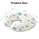 Little Grape Land Nursing Pillow for Infants, Breastfeeding Pillows, Baby Support Pillow for Nursing, Bottle Feeding, Tummy Time with Machine Washable Cover & Breathable Filling (Woodland Animals) by TinyTreasures Baby Boutique