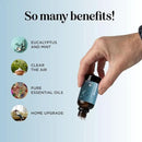 Breathe Essential Oil for Diffuser - Invigorating and Refreshing Breathe Essential Oil Blend with Eucalyptus Peppermint Tea Tree and Mint for Diffusers for Home and Shower Aromatherapy (1 Fl Oz) by CozyNest Decor