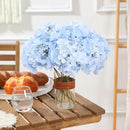 Tifuly Hydrangea Artificial Flowers -12 pcs Realistic Fake Hydrangea Silk Flowers with Stems Faux Hydrangea Flowers Heads for Office Home Party Wedding Centerpiece DIY Floral Decor(Sky Blue) by CozyNest Decor