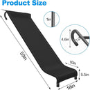 Universal Trampoline Ladder Trampoline Slide for Kids Climb Up & Slide Down, Outdoor Trampoline Slide Attachment, Easy to Install, Fit All Kinds of Trampolines, Black by TinyTreasures Baby Boutique